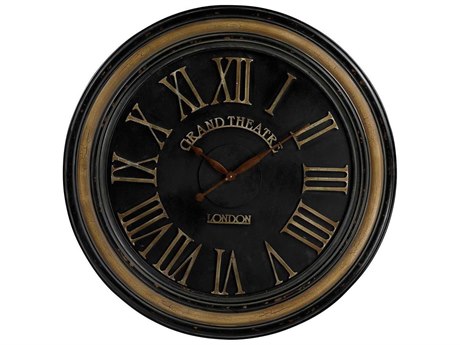 Uttermost Harrington 36 Inch Wooden Wall Clock 06671