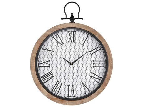 Uttermost Harrington 36 Inch Wooden Wall Clock Ut06671
