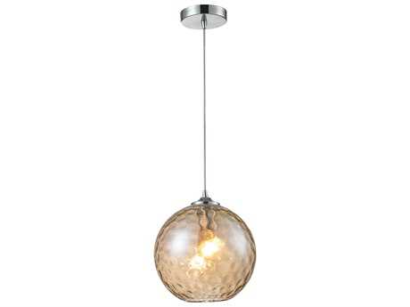 Elk Home Watersphere 1-Light Polished Chrome Glass Globe Mini Pendant