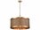 Elk Home Wooden Barrel Satin Brass / Medium Oak 6-light 19'' Wide Industrial Mini Chandelier  EK333746