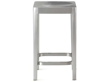 Emeco Brushed Aluminum Counter Stool