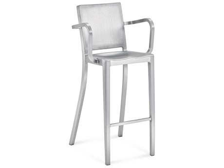 Emeco Hudson Brushed Aluminum Bar Stool