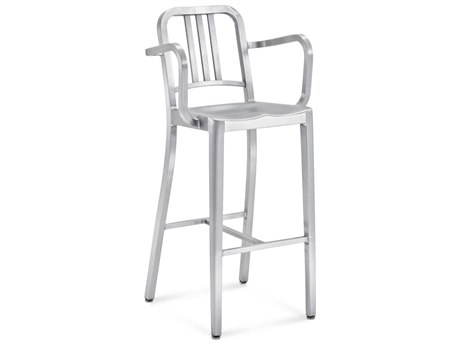 Brushed aluminum best sale bar stools