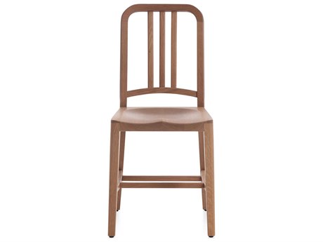 Emeco Navy Oak Wood Brown Side Dining Chair