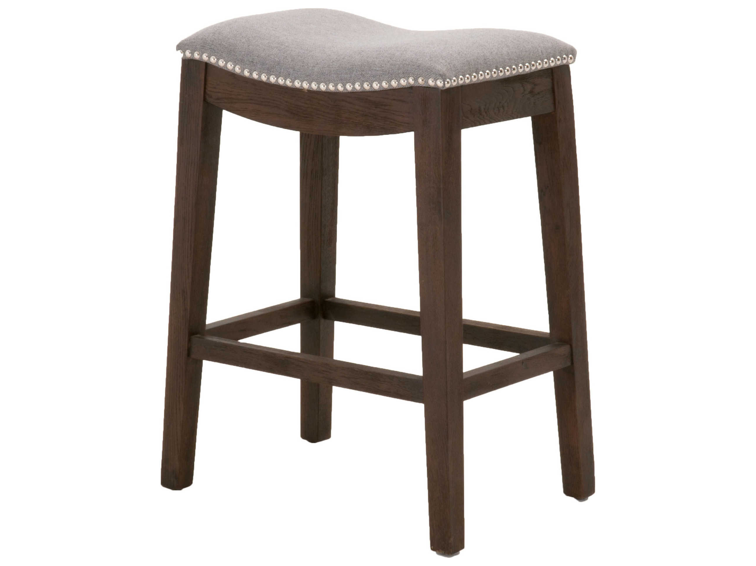 Essentials for Living Earl Gray / Rustic Java Side Counter Height Stool