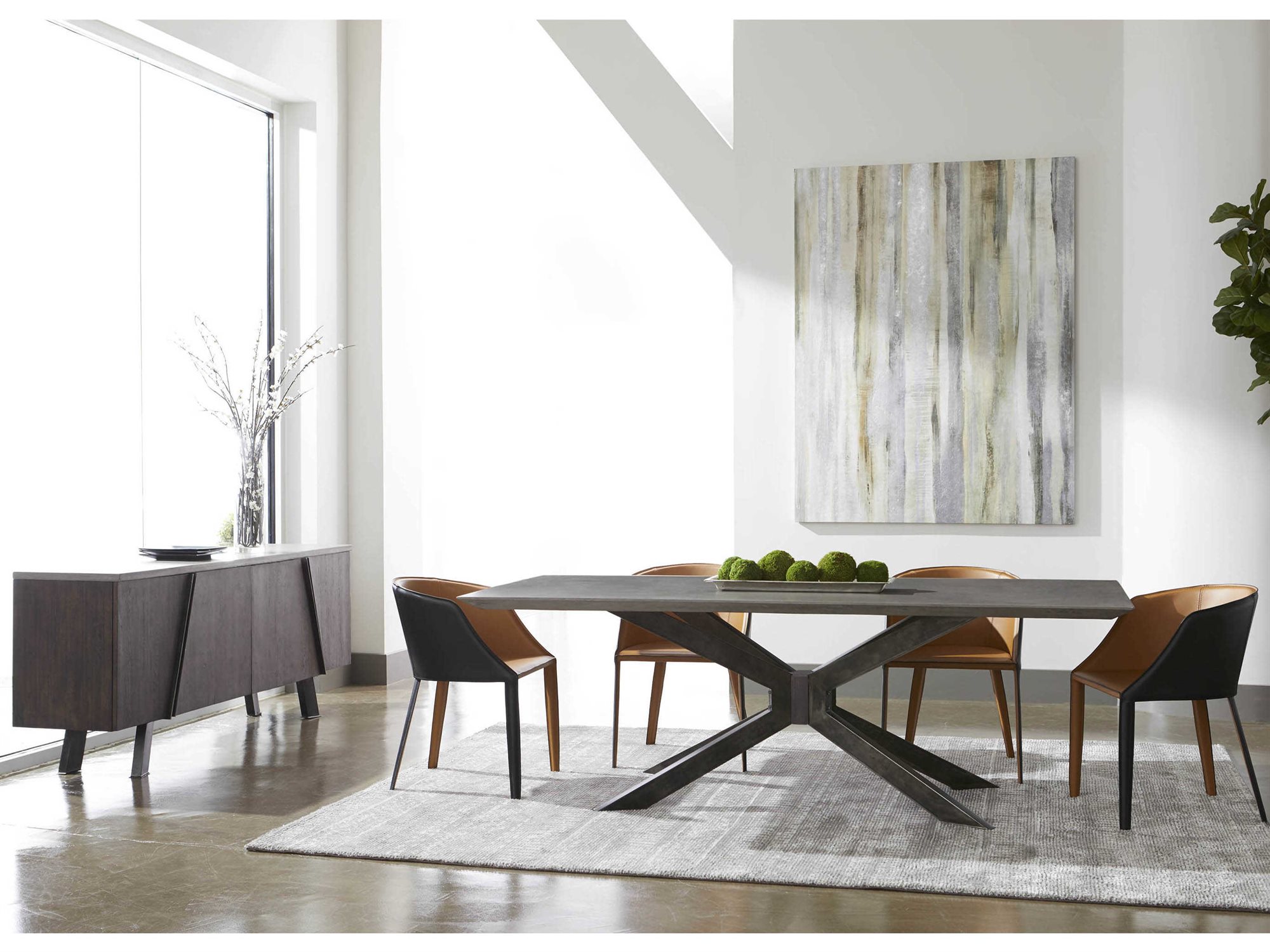 Essentials For Living District Modern, Modern Dining Room Set
