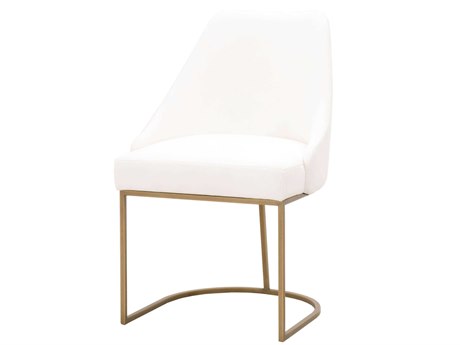 Essentials for Living Traditions Parissa Gold Upholstered Side Dining Chair Set of 2