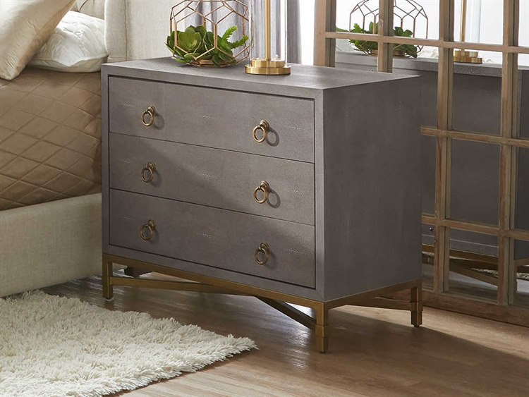 Essentials for Living Traditions Strand Shagreen 3 Drawer Nightstand