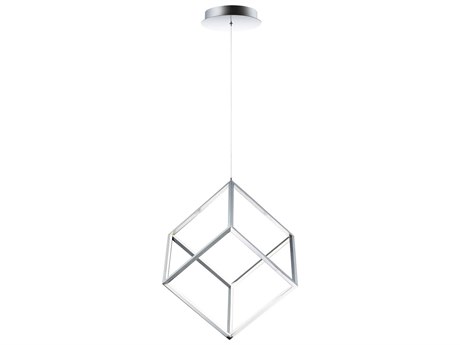 ET2 4 Square 1-Light Polished Chrome LED Geometric Pendant
