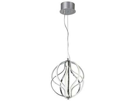 ET2 Aura 10-Light Polished Chrome LED Geometric Pendant