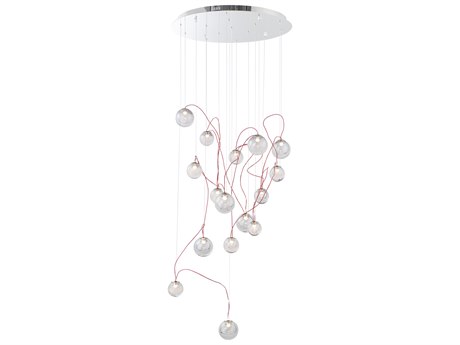 ET2 Bobble 16-Light6-Light Polished Chrome Glass LED Globe Pendant