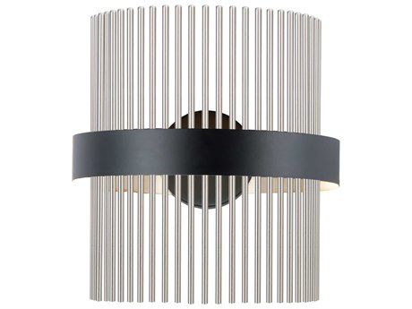 ET2 Chimes 2-Light Black Satin Nickel LED Wall Sconce