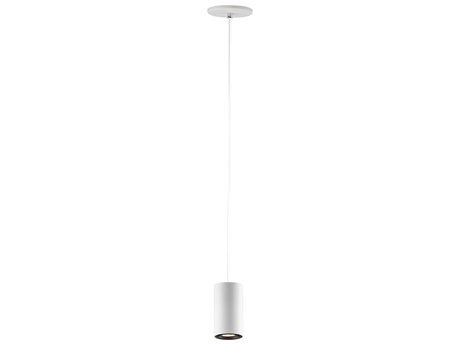 ET 1-Light White LED Cylinder Mini Pendant