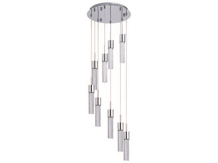 Et2 Fizz Iv Polished Chrome Bubble Glass Nine Light 16 Wide Led Sofas