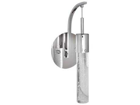 ET2 Fizz Iv 1-Light Polished Chrome Glass LED Wall Sconce