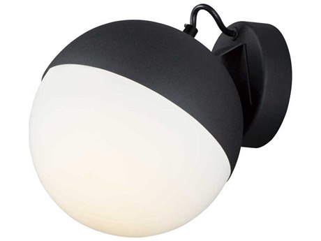 ET 1-Light Black Glass LED Wall Sconce