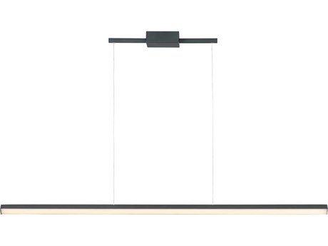 ET2 Hover 1-Light Black LED Linear Island Pendant
