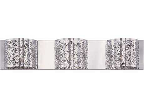 ET2 Inca 3-Light Polished Chrome Crystal Vanity Light