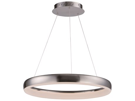 ET2 Innertube 1-Light Satin Nickel LED Round Pendant