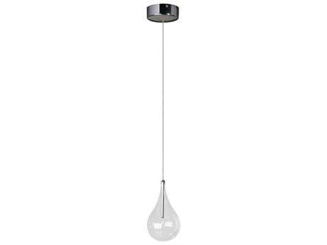 ET 1-Light Polished Chrome Glass Mini Pendant