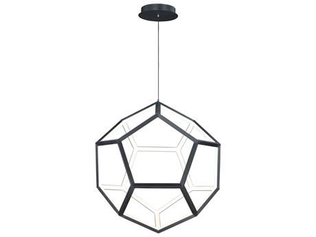 ET2 Penta 1-Light Black LED Geometric Pendant