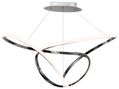 ET2 Perpetual 1-Light Black Chrome LED Linear Island Pendant