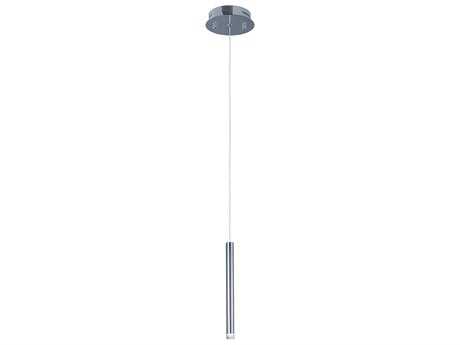 ET 1-Light Polished Chrome LED Cylinder Mini Pendant