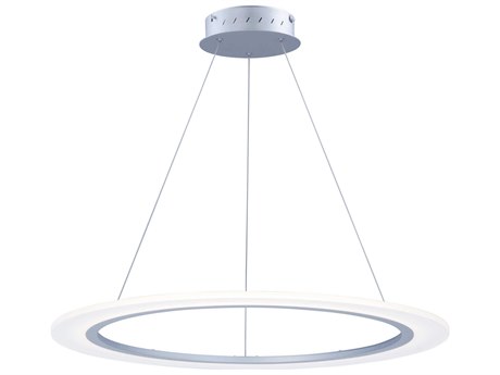 ET2 Saturn Ii Led 1-Light Matte Silver LED Round Pendant