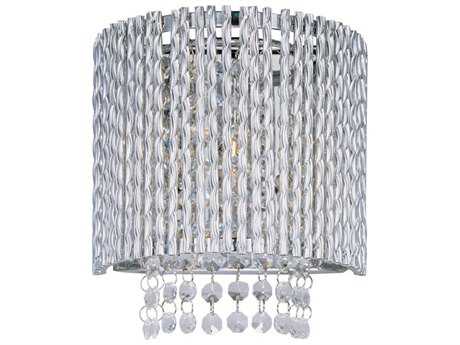ET 1-Light Polished Chrome Crystal Wall Sconce