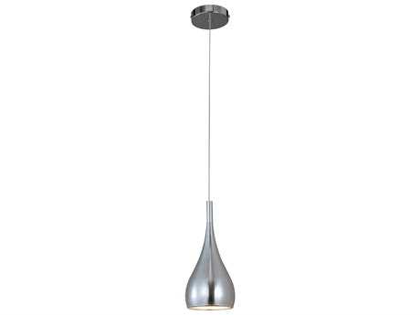 ET 1-Light Satin Nickel Bell Pendant