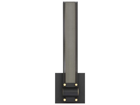 Eurofase Admiral 1-Light Matte Black Gold Painting LED Wall Sconce