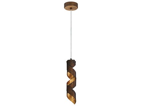 Eurofase Banderia Bronze LED Geometric Mini Pendant