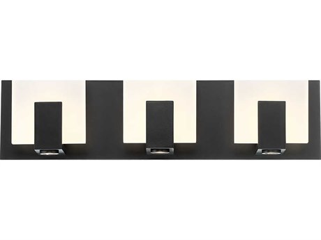 Eurofase Canmore 3-Light Black LED Vanity Light