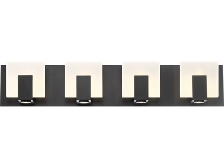 Eurofase Canmore 4-Light Black LED Vanity Light