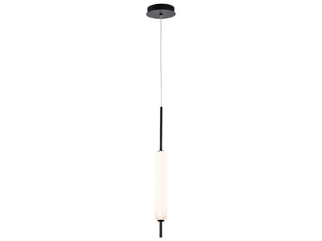 Eurofase Cumberland 1-Light Black Glass LED Mini Pendant