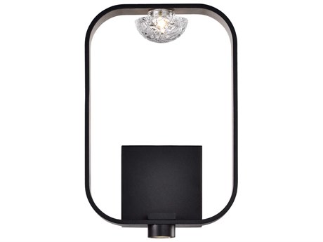 Eurofase Dagmar 1-Light Black Glass LED Wall Sconce