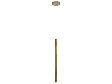 Eurofase Navada Antique Brass LED Cylinder Mini Pendant