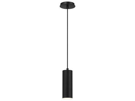 Eurofase Neptune 1-Light Black LED Cylinder Mini Pendant