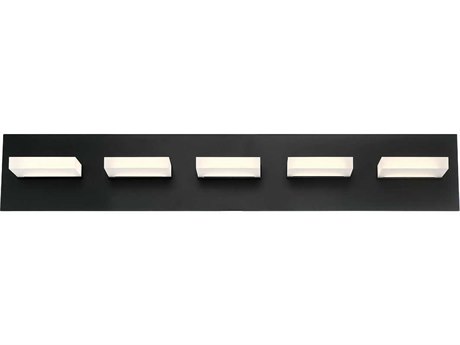 Eurofase Olson 5-Light Black LED Vanity Light
