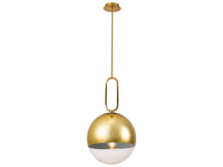 Eurofase Prospect 1-Light Gold Glass Globe Mini Pendant