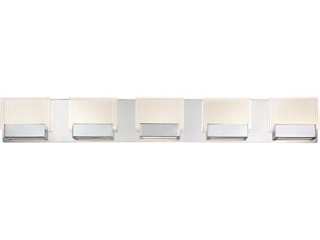 Eurofase Sonic 5-Light Chrome Glass LED Vanity Light