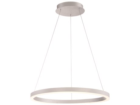 Eurofase Spunto 1-Light Silver LED Round Pendant