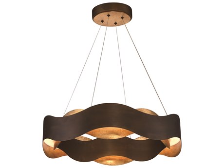 Eurofase Vaughan Bronze LED Round Tiered Pendant
