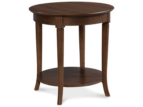 Fairfield Chair Campaigna Round Wood Cafe Mocha End Table