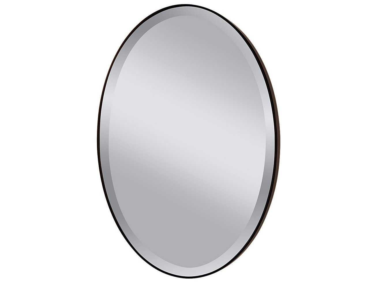 Feiss Johnson Oil Rubbed Bronze 24''W x 36''H Oval Wall Mirror