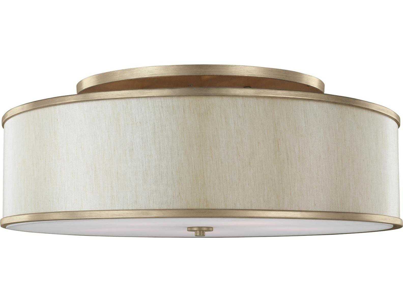 Feiss Lennon Sunset Gold Five Light 30 25 Wide Semi Flush