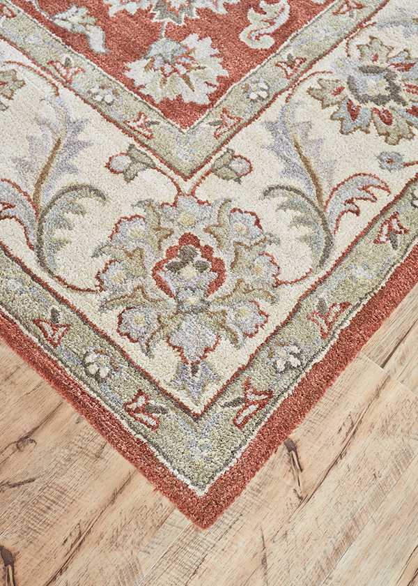 Feizy Eaton Rectangular Rust Area Rug FZ8397FRUST