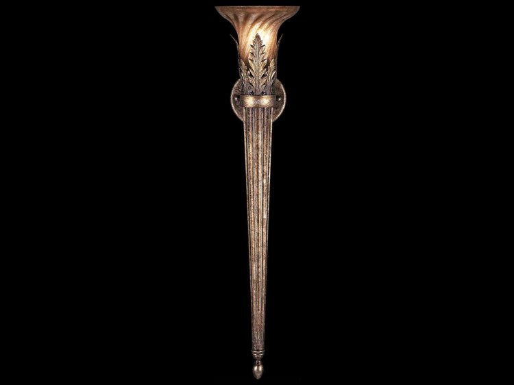 Fine Art Handcrafted Lighting A Midsummer Nights Dream Brown Glass Wall Sconce