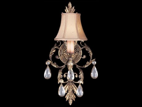 Fine Art Handcrafted Lighting A Midsummer Nights Dream Brown Crystal Wall Sconce