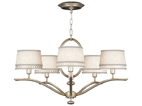 Fine Art Handcrafted Lighting Allegretto 5-Light Silver Empire Chandelier